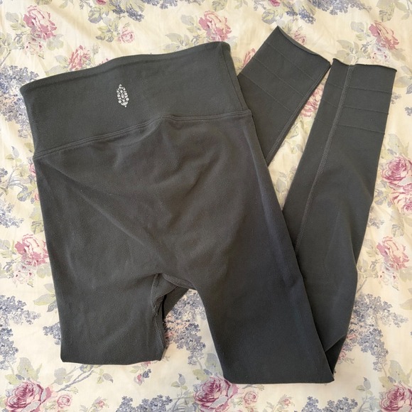 FP Movement Pants - FP Movement Never Better High Rise Leggings Charcoal Grey Small